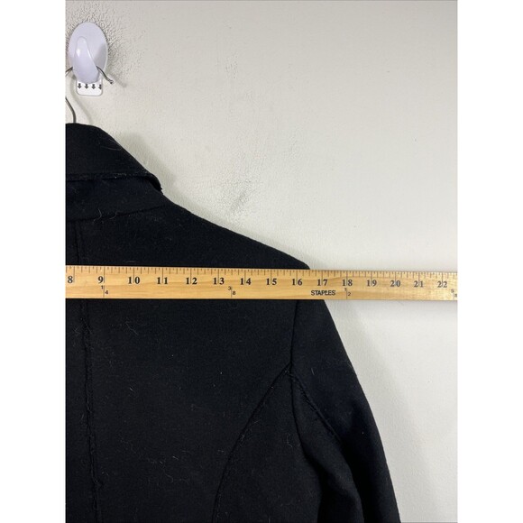 Rag & Bone Full Zip Distressed Wool Peacoat Trench Size 6 - Picture 12 of 14